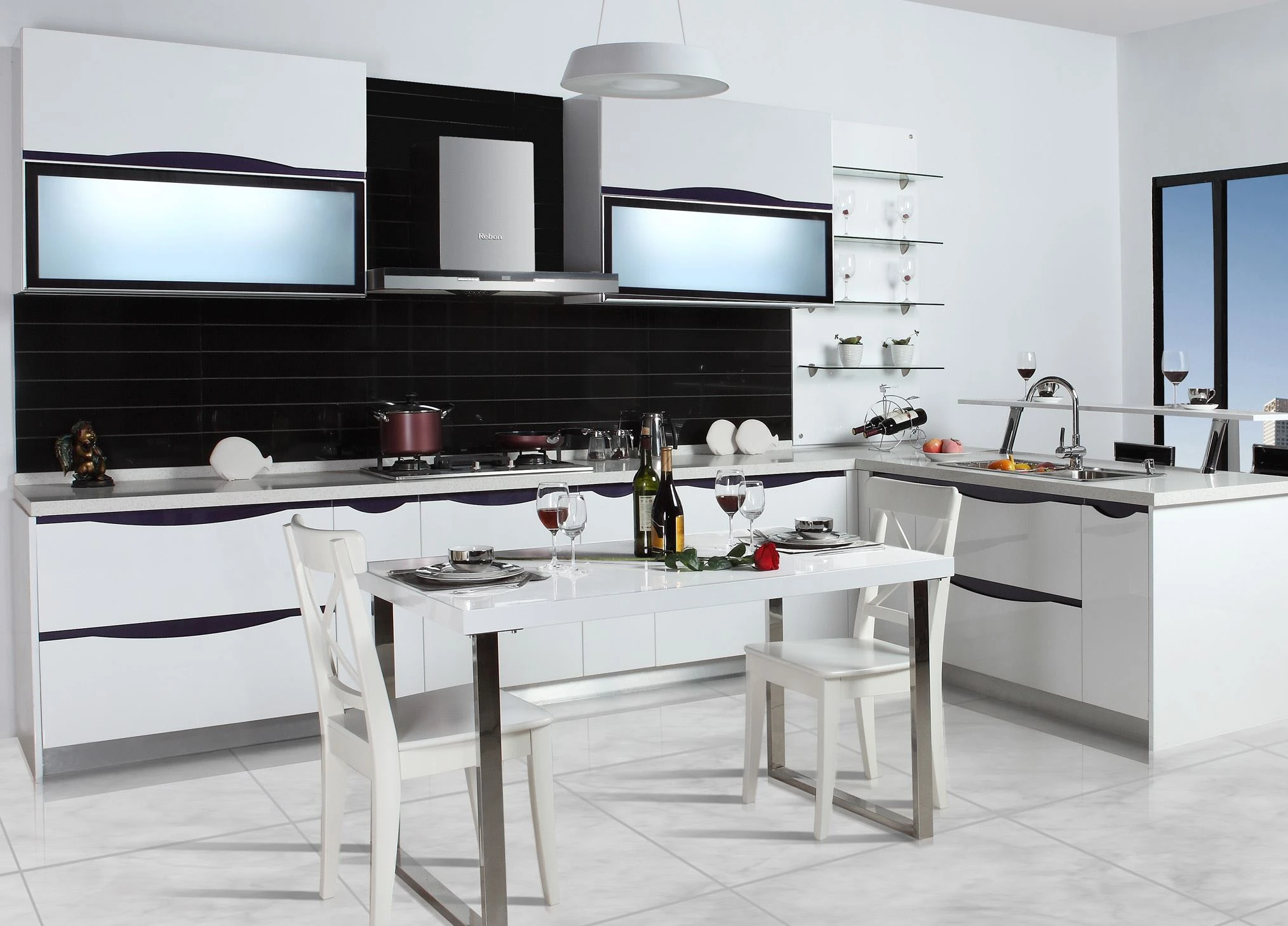 China Baked Paint Kitchen Cabinet