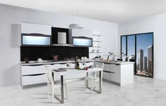 Mobile da cucina moderno laccato bianco