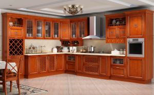 Mobili da cucina impiallacciati in legno