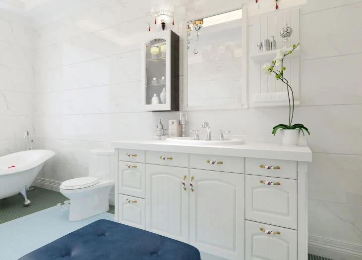 Mobiletto per lavabo da bagno tradizionale