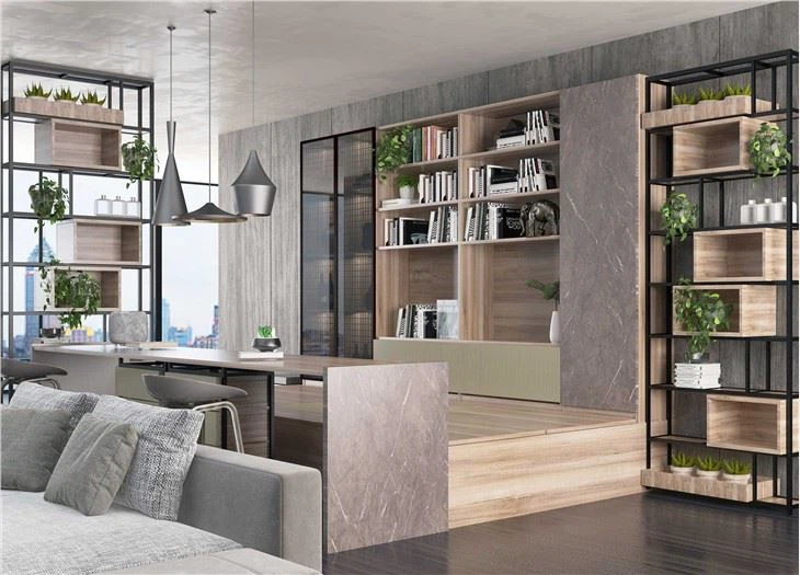 Living Room Office Combination