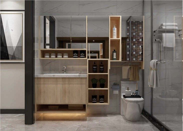 Modern Slab Bathroom Cabinets